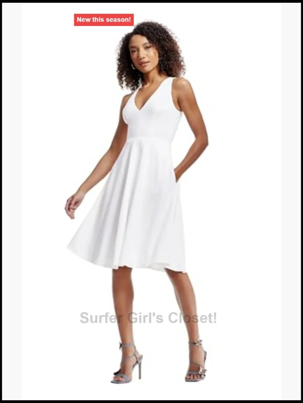Dress the Population Catalina Sleeveless Fit & Flare Midi Dress